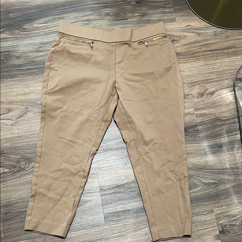 Michael Kors Slim Stretch Chinos in Camel